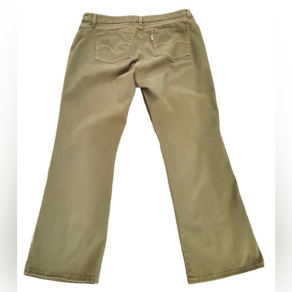 Levi’s 515 Tab Twills Bootcut Pants Women’s 18M Olive Green - Picture 2 of 7